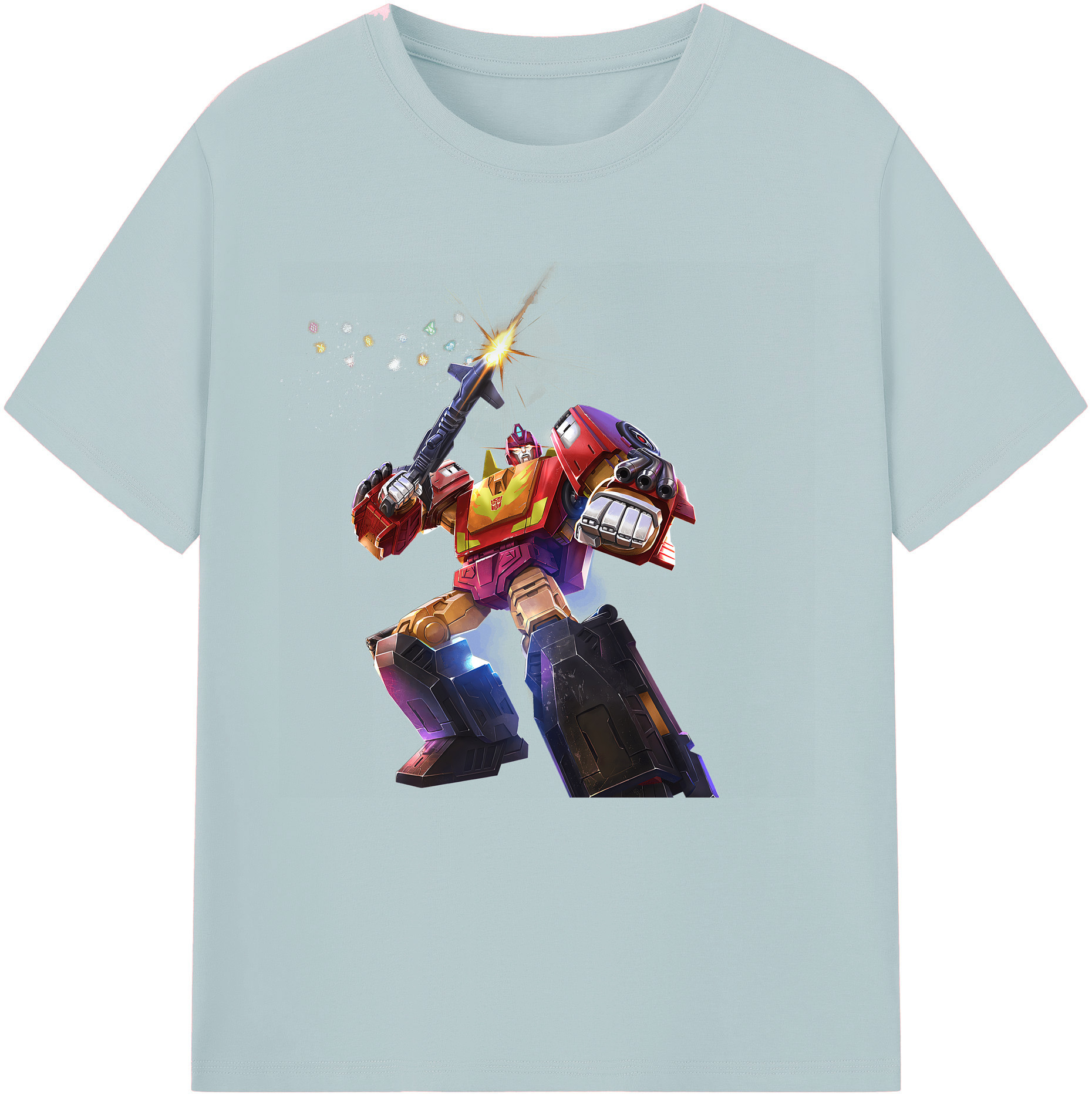 （画像用） Transformers トランスフォーマー 綿100％半袖Tシャツ（フロントプリント）